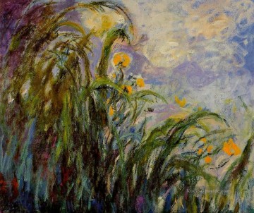  blumen - Gelbe Iris Claude Monet impressionistische Blumen